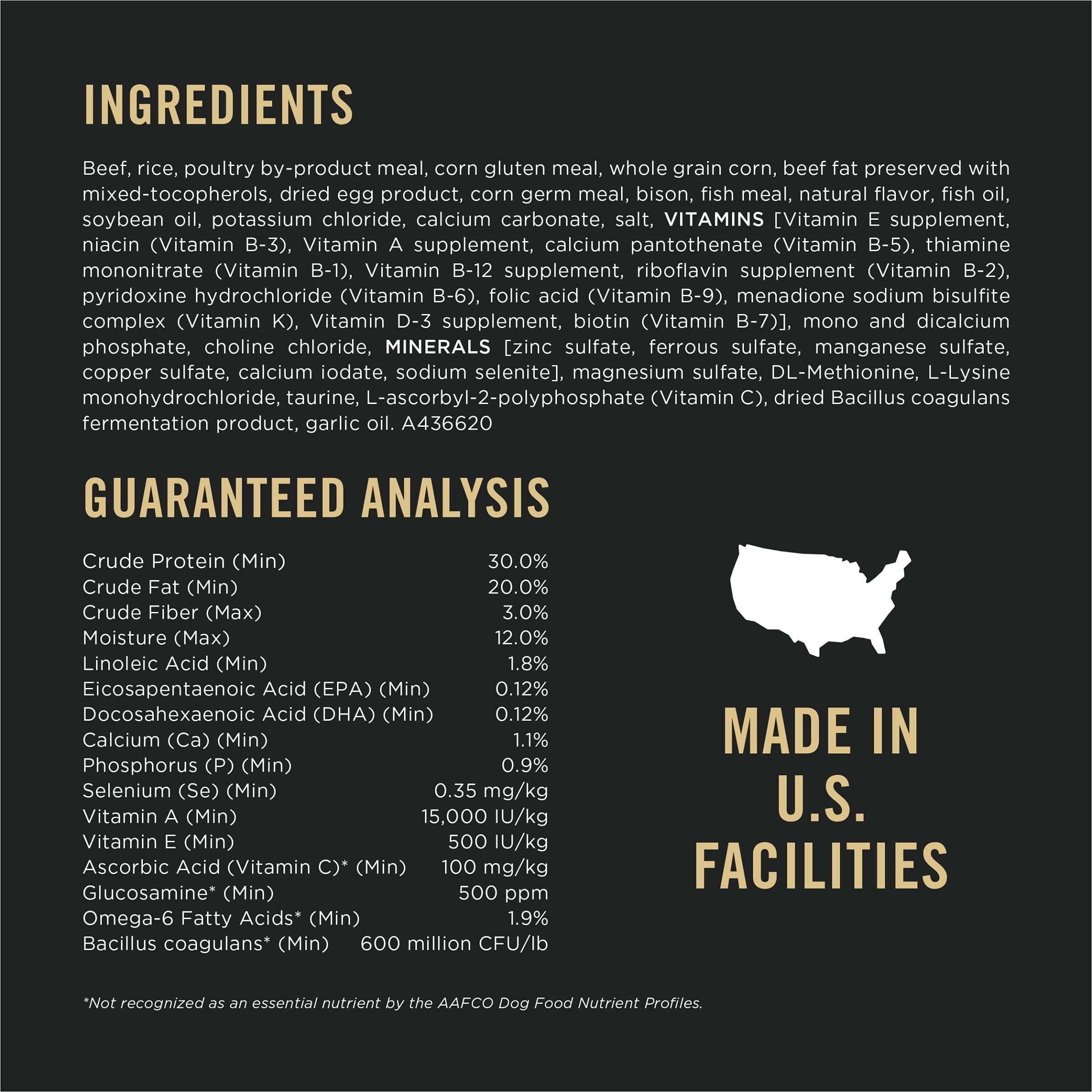 Purina Pro Plan Sport Performance 30/20 Beef and Bison Dry Dog Food - 6 Lbs - Case of 5