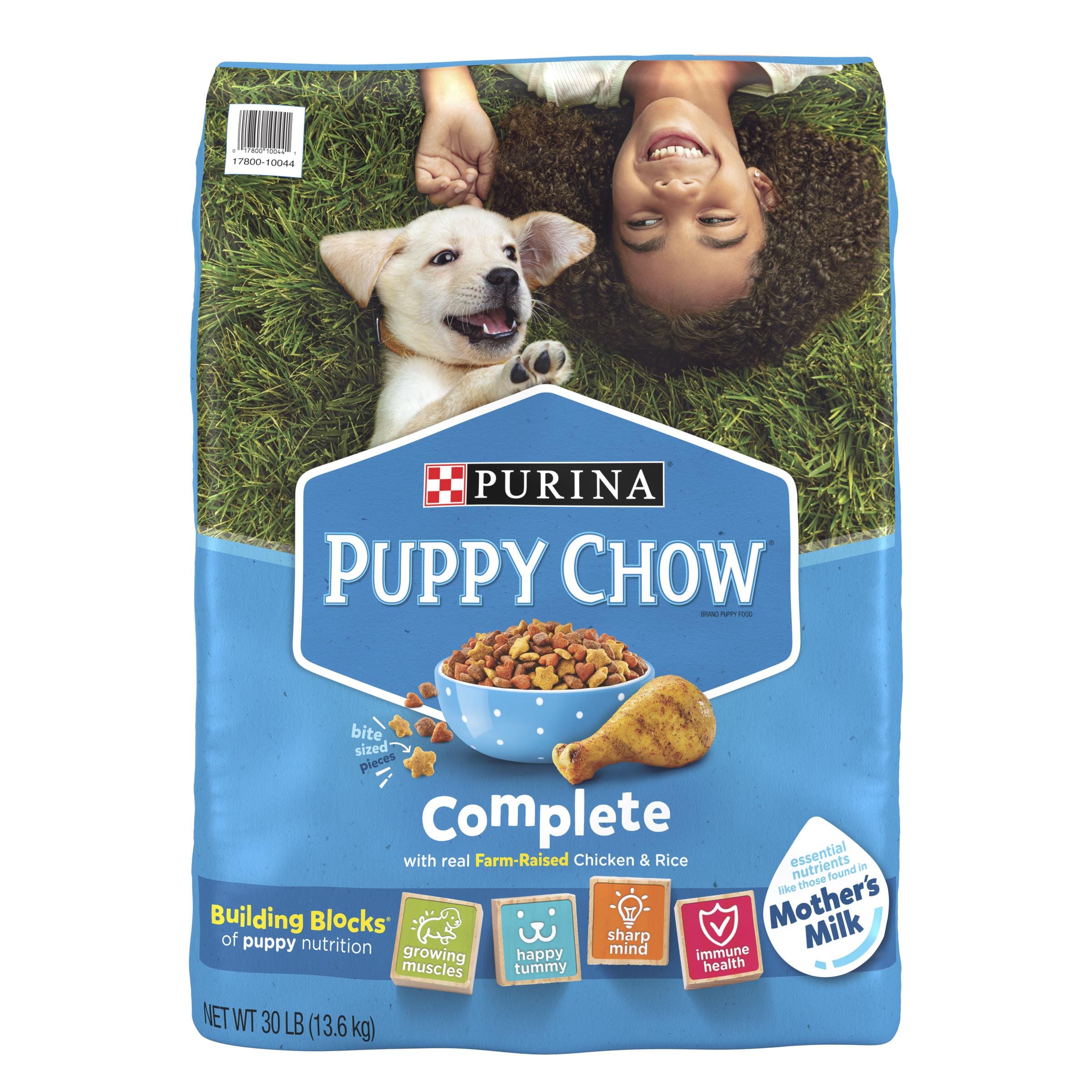 Purina Puppy Chow Complete High-Protein Chicken and Rice Puppy Dry Dog Food - 30 Lbs