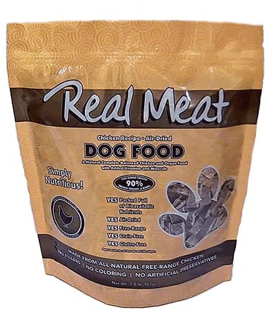 Real Meat Company Grain-Free Chicken Air-Dried Dog Food 2 Lbs