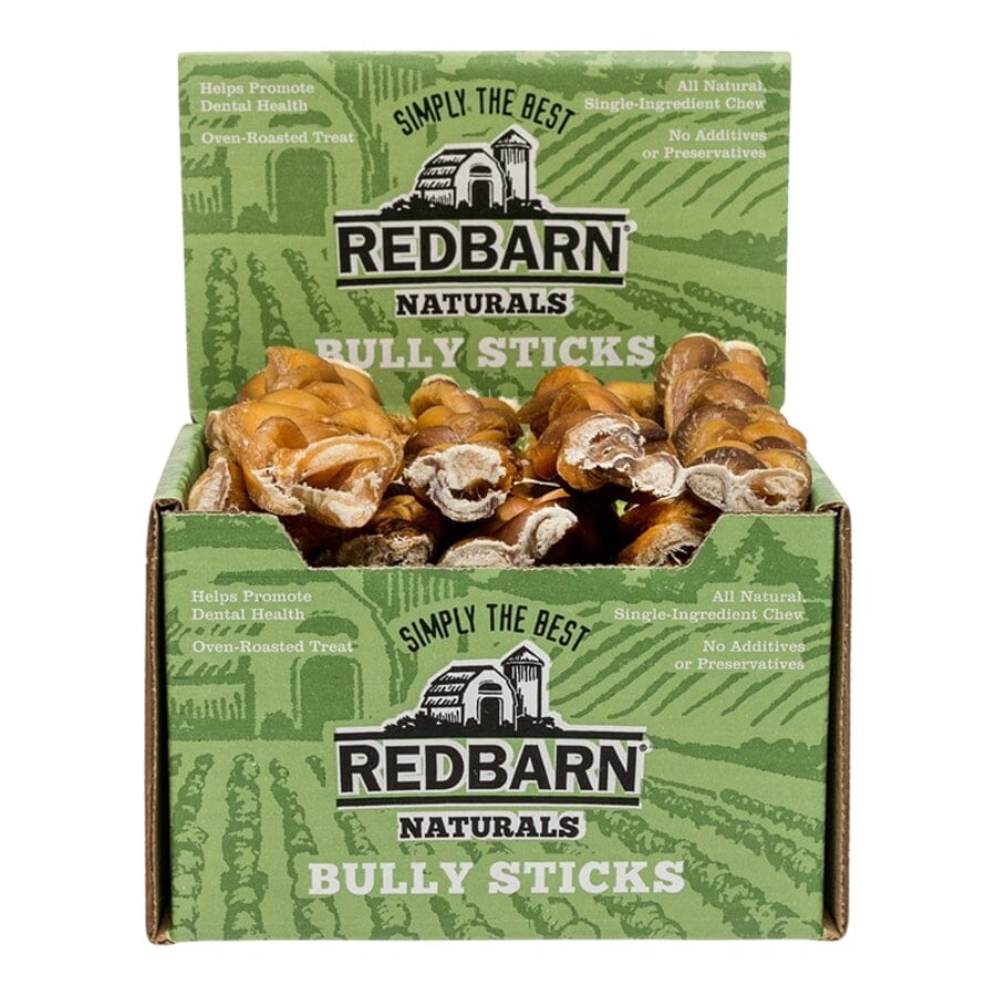 Red Barn Braided Beef Bully Sticks Natural Dog Chews