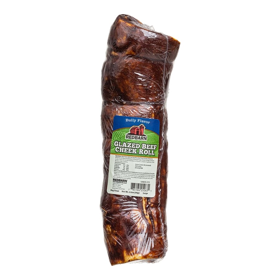 Red Barn Glazed Beef Cheek Rolls Natural Dog Chews