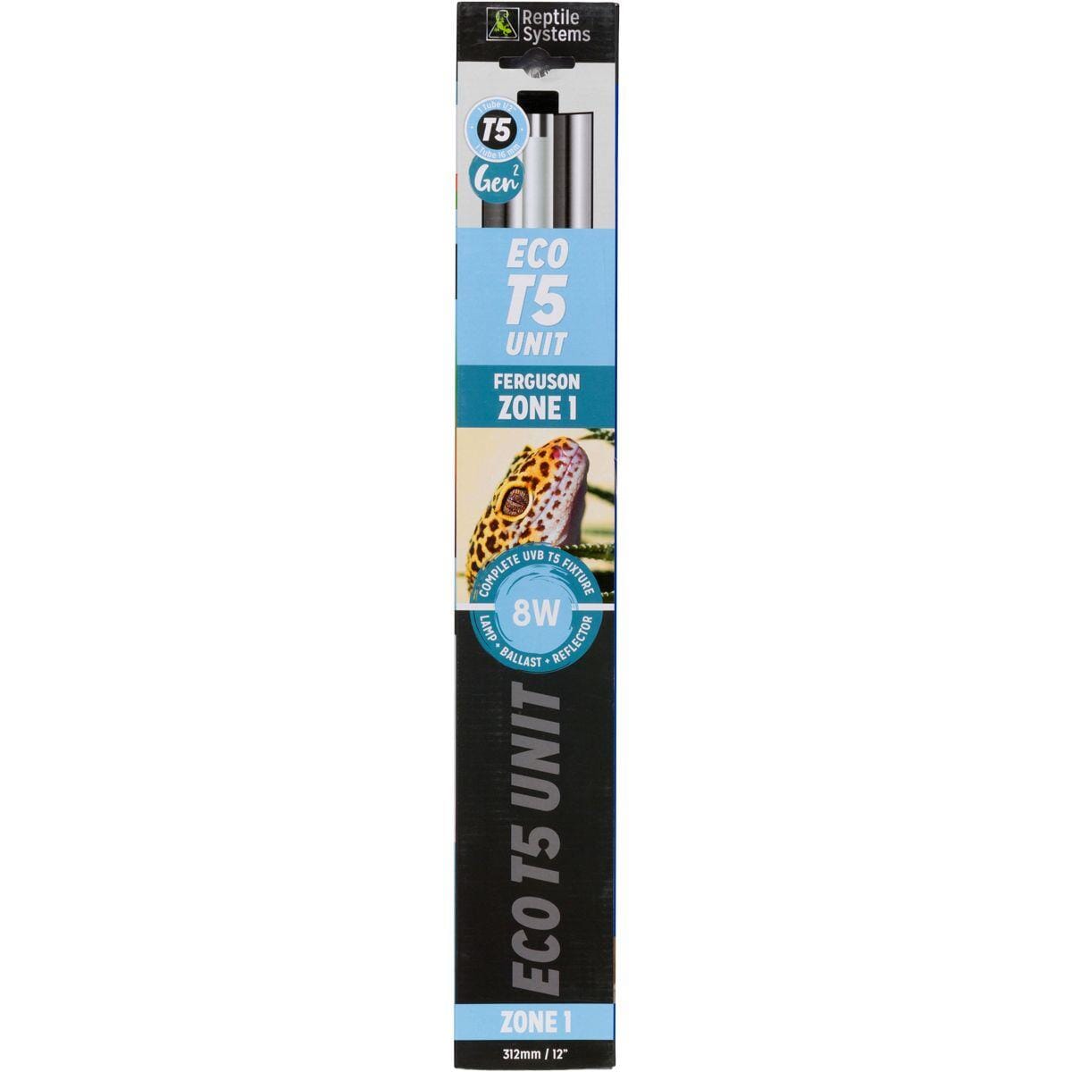 Reptile Systems PRO T5 GEN2 Zone 1 Reptile Lighting - Black - 8 Watt