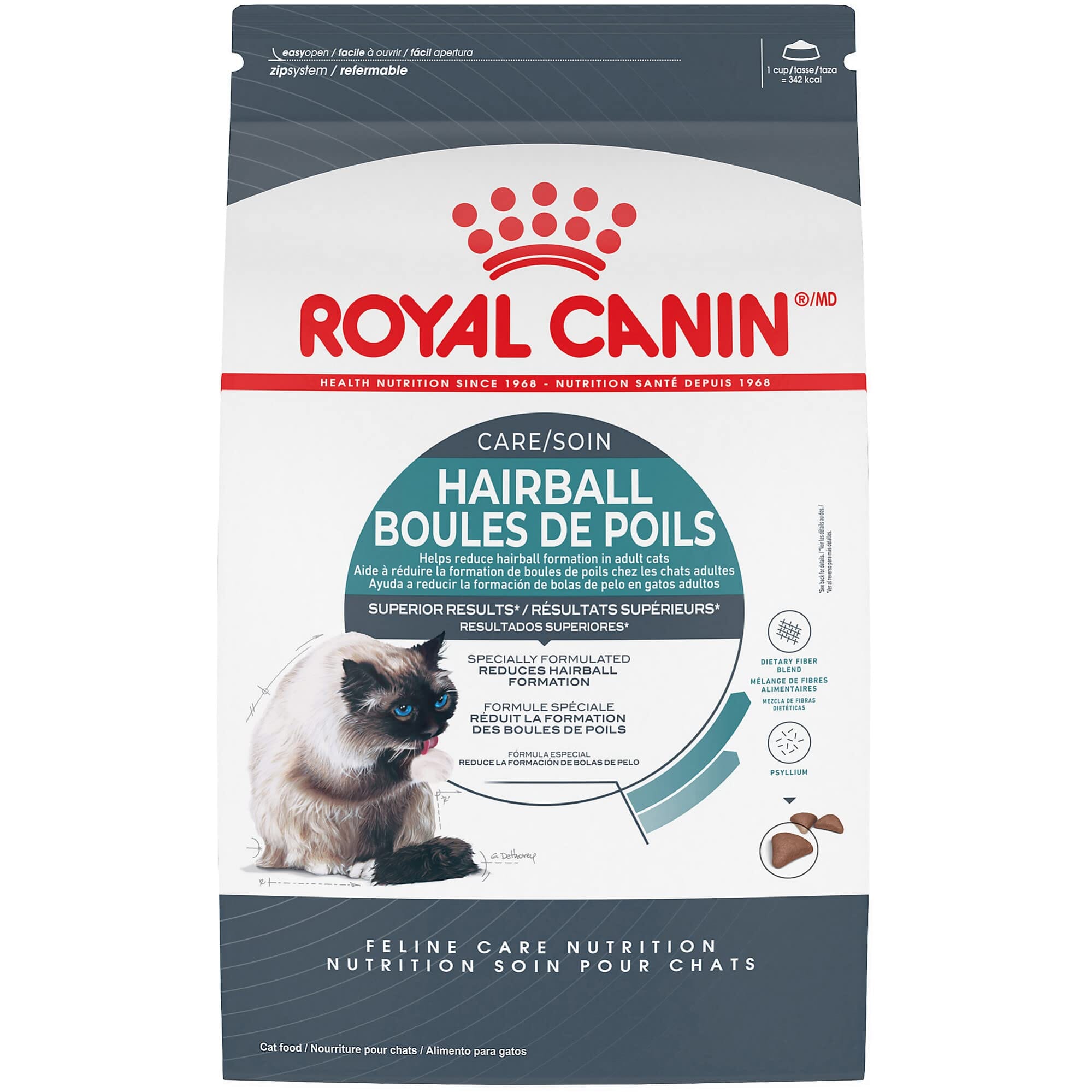 Royal Canin Feline Care Nutrition Intense Hairball Care Indoor Dry Cat Food - 3 Lbs