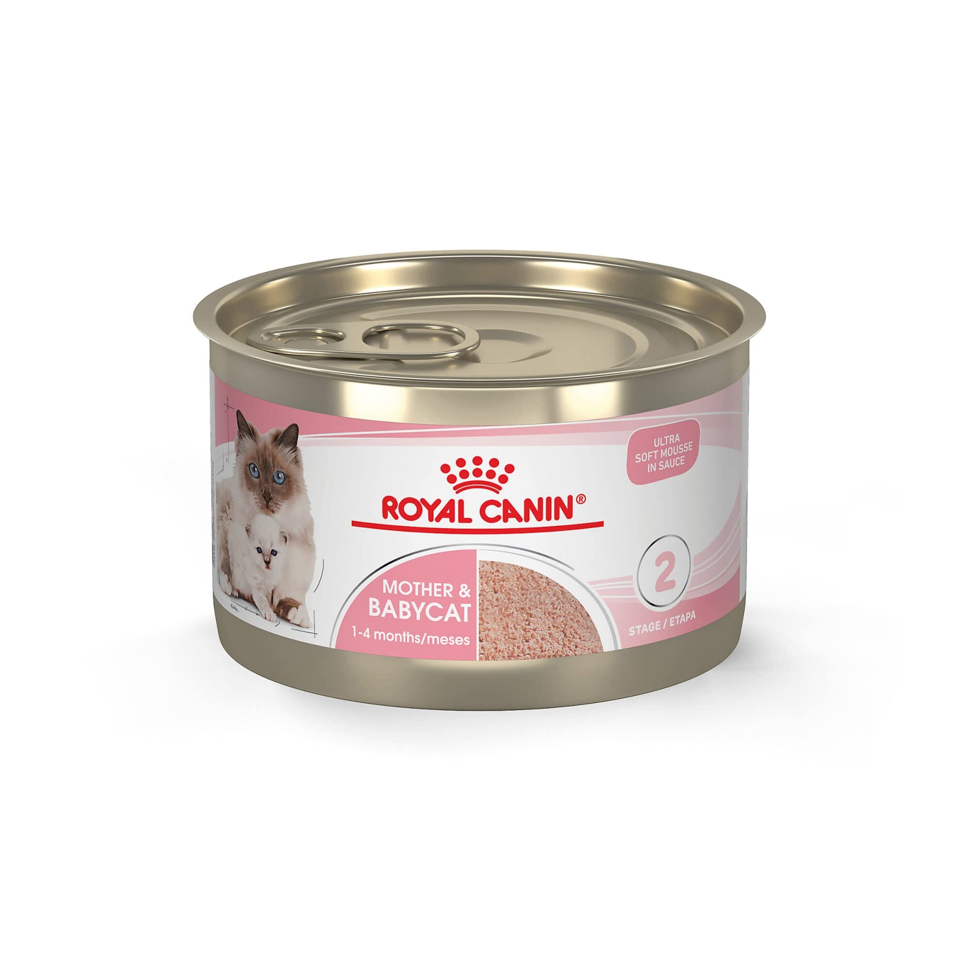 Royal Canin Feline Health Nutrition Mother and Kitten Mousse in Sauce Formula Canned Cat Food - 5.1 Oz - Case of 24