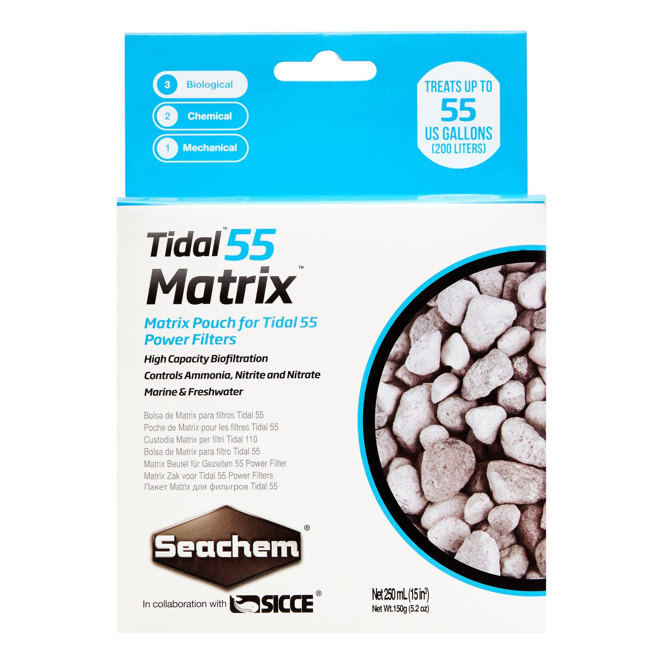 Seachem Tidal 55 Matrix - 250 ml (Bagged)