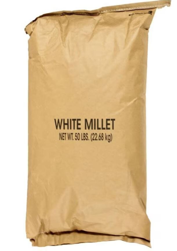 Shafer Generic White Millet Wild Bird Food Millet - 50 Lbs