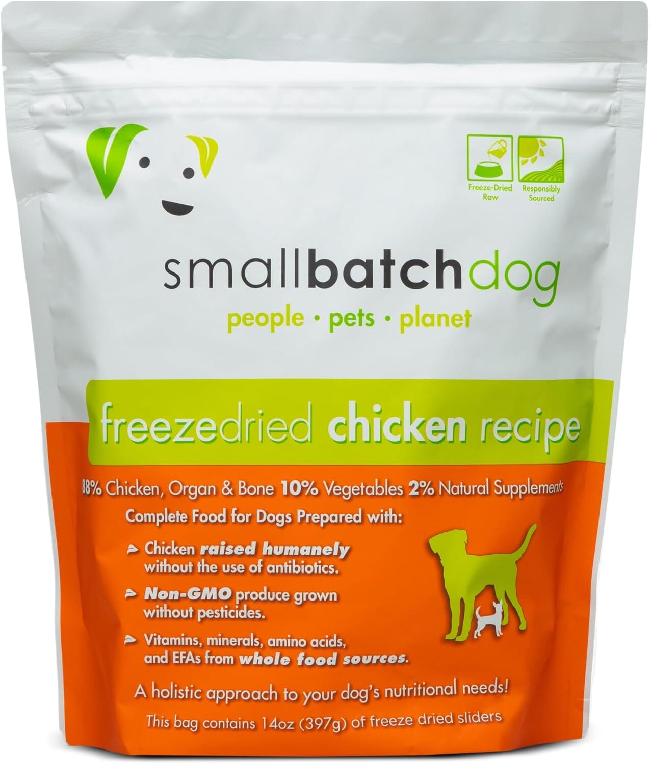 Small Batch Dog Freeze-Dried Sliders Chicken - 14 Oz