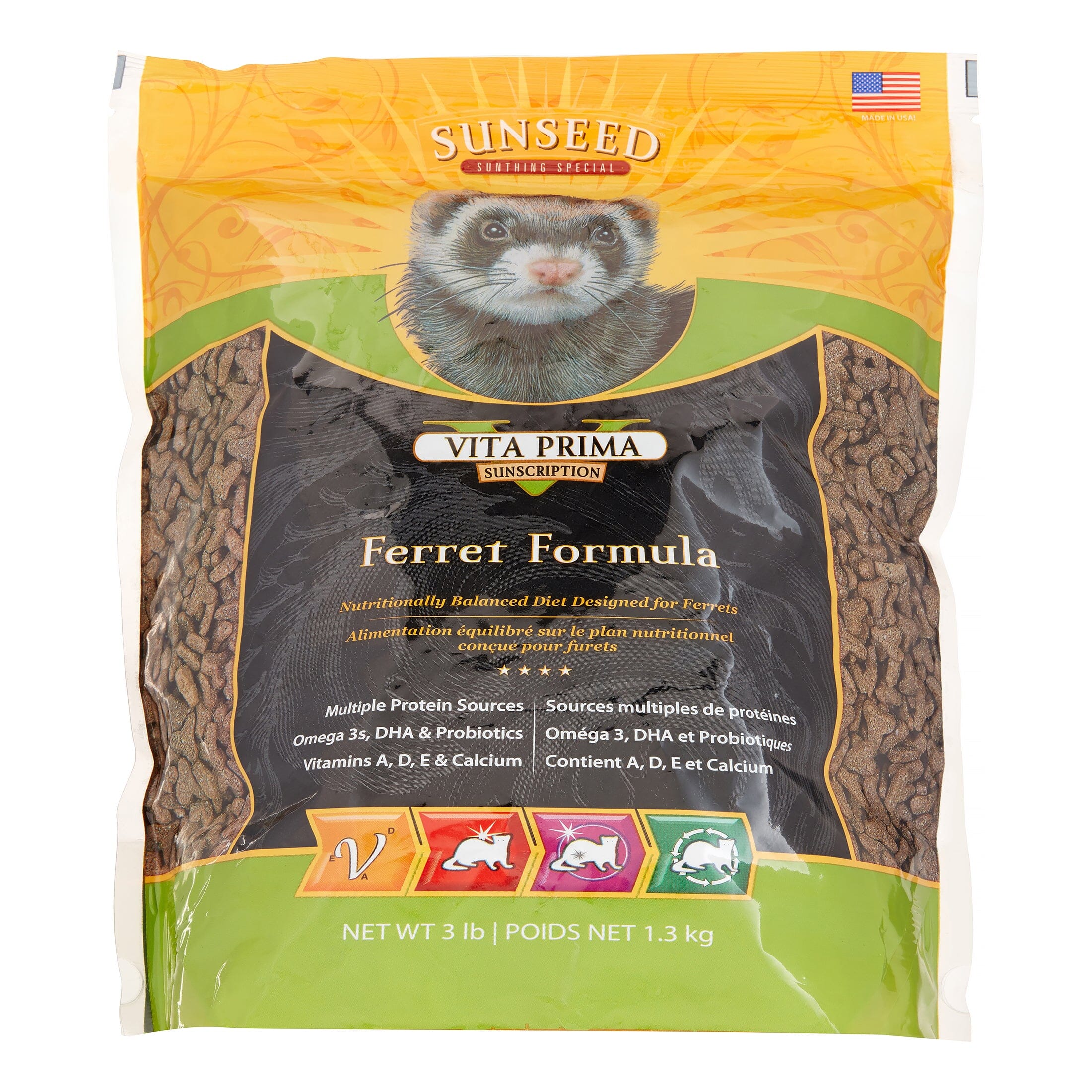 Sunseed Vita Prima - Ferret Food - 3 lb - Pack of 6