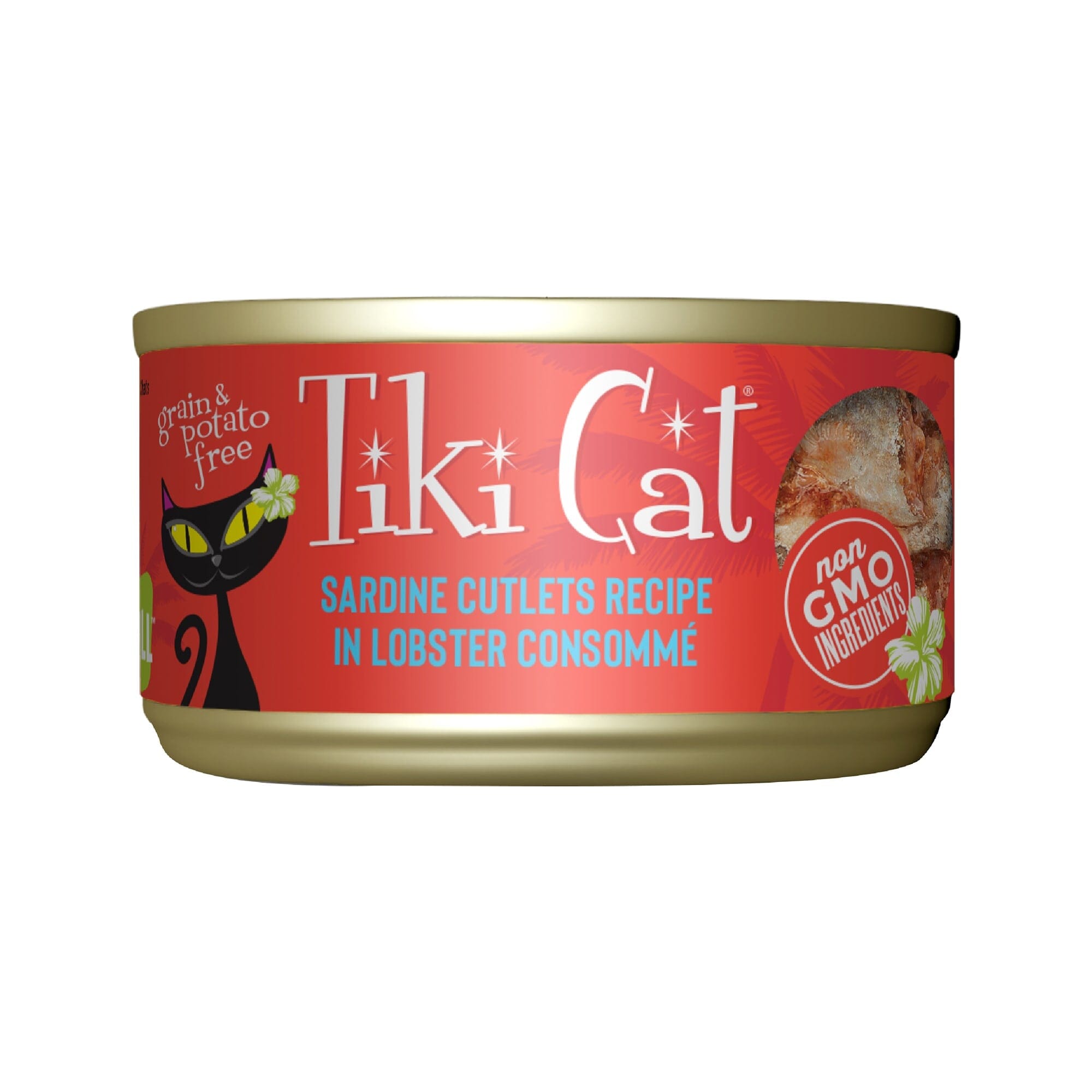 Tiki Cat Bora Bora Grill Canned Cat Food - Sardine in Lobster Consomme - Case of 12