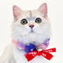 Touchcat ® Pom-Pom Patterned Designer Cat Neck Collar with Chime Bell - Pink and Purple