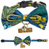 Touchcat ® Safari Patterned Designer Cat Collar with Bow
