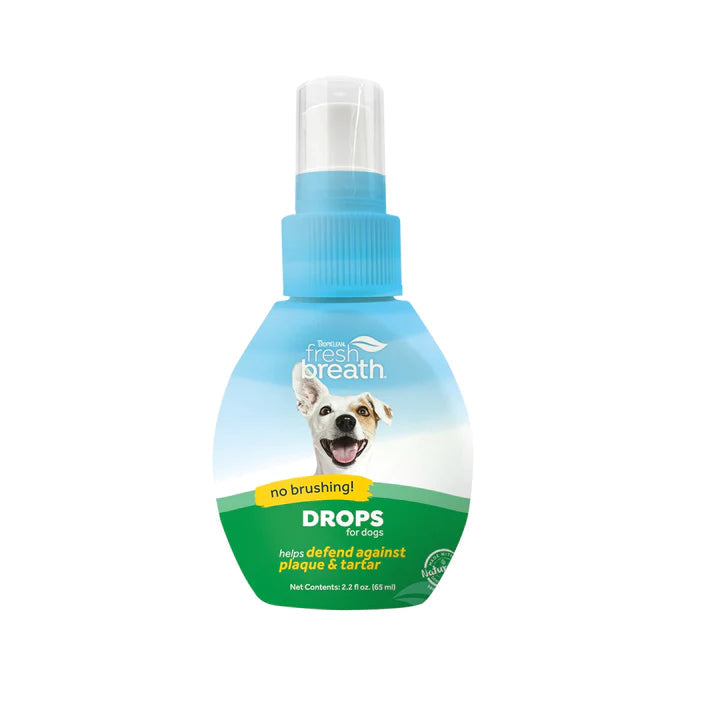 Tropiclean Fresh Breath Oral Care Drops for Dogs - 2 Oz