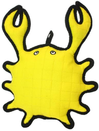 Tuffy's Ocean Creature King Crab Float and Squeak Nylon and Plush Dog Toy