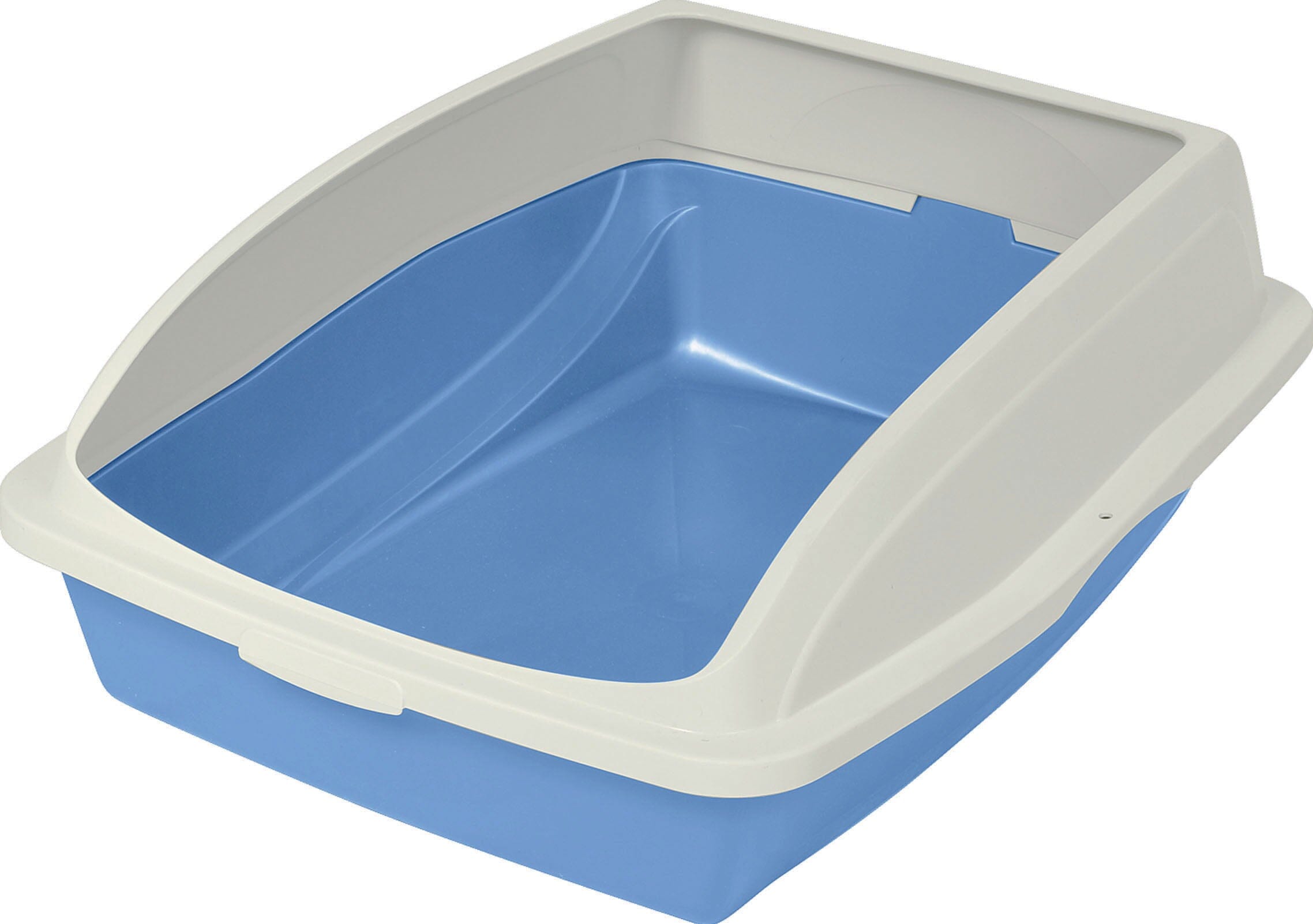 Van Ness Framed Cat Litter Pan - Blue - Large