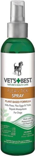Vet's Best Natural Dog Flea and Tick Spray - 8 oz