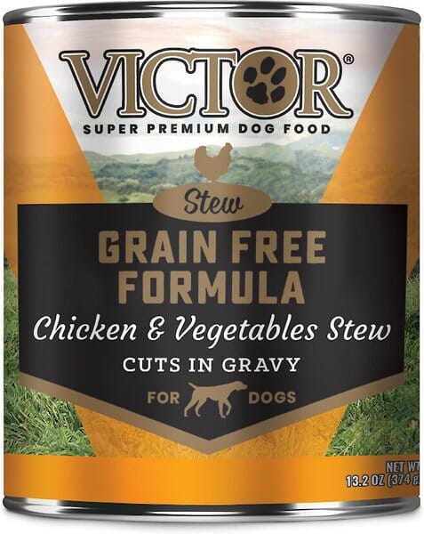 Victor Grain Free Chicken & Vegetable in Gravy Canned Dog Food - 13.2 oz - Case of 12
