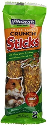 Vitakraft Crunch Sticks - Peanut & Honey Flavored Glaze Hamster Treat - 3 oz