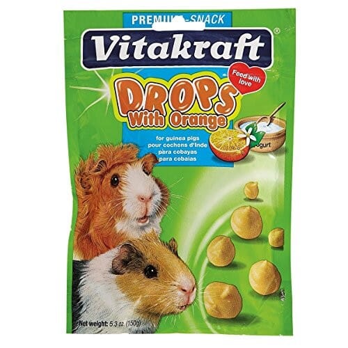 Vitakraft Drops with Orange for Guinea Pigs - 5.3 oz
