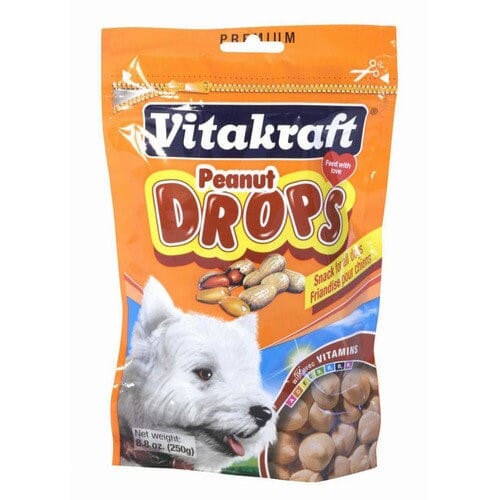 Vitakraft Drops with Peanut for Dogs - 8.8 oz