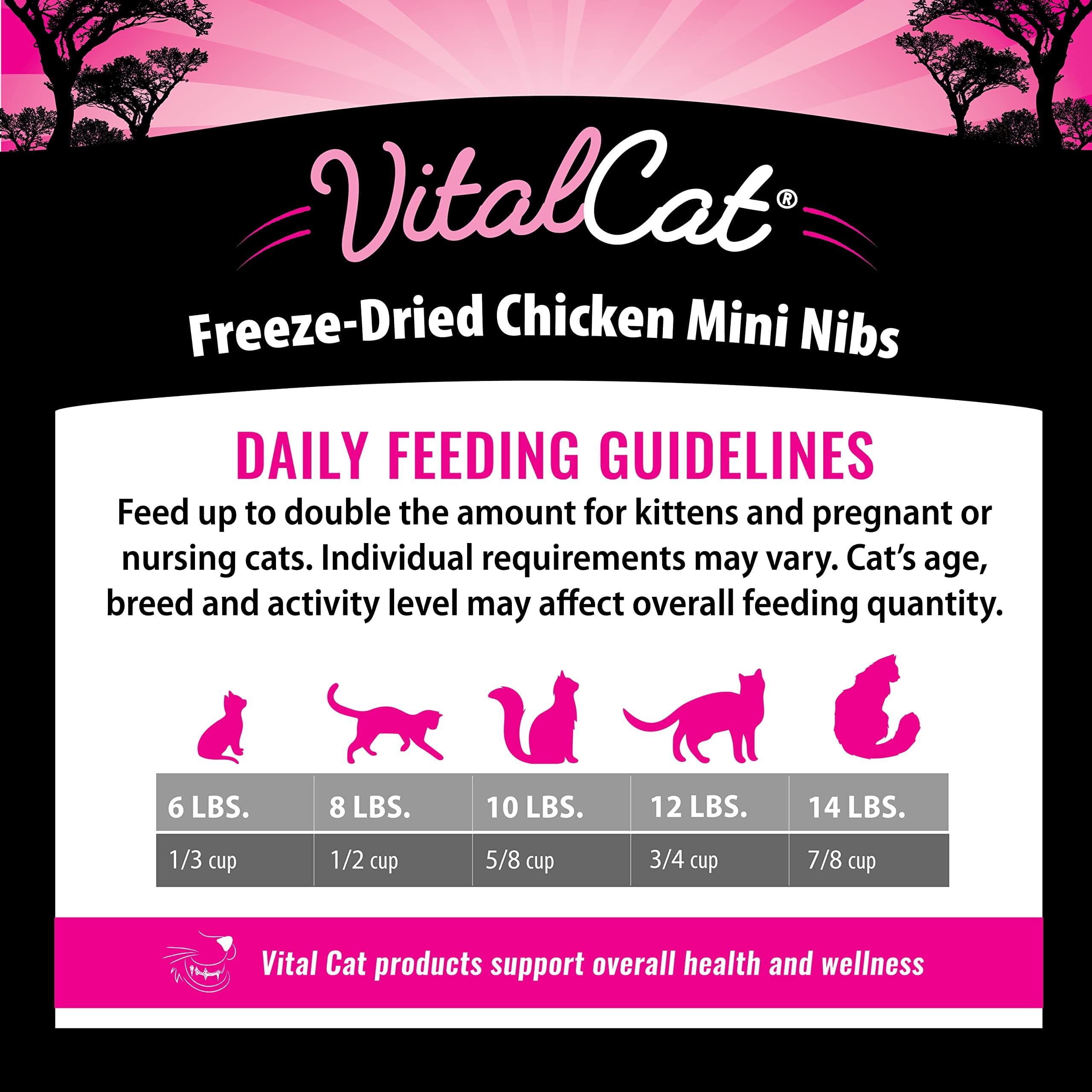 Vital Essential's Grain-Free Chicken Entrée Mini Nibs Freeze-Dried Cat Food - 12 Oz