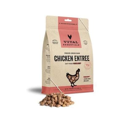 Vital Essential's Grain-Free Chicken Entrée Mini Nibs Freeze-Dried Cat Food - 12 Oz
