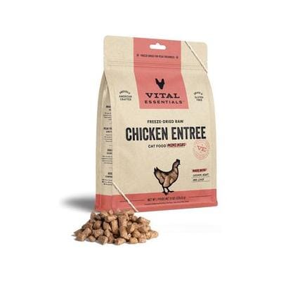 Vital Essential's Grain-Free Chicken Entrée Mini Nibs Freeze-Dried Cat Food - 8 Oz