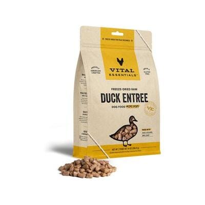 Vital Essential's Grain-Free Duck Entrée Mini Nibs Freeze-Dried Dog Food - 14 Oz