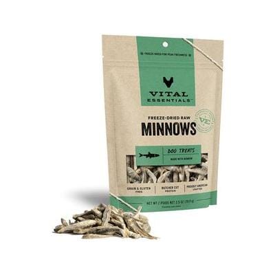 Vital Essential's Grain-Free Minnows Freeze-Dried Dog Treats - 2.5 Oz