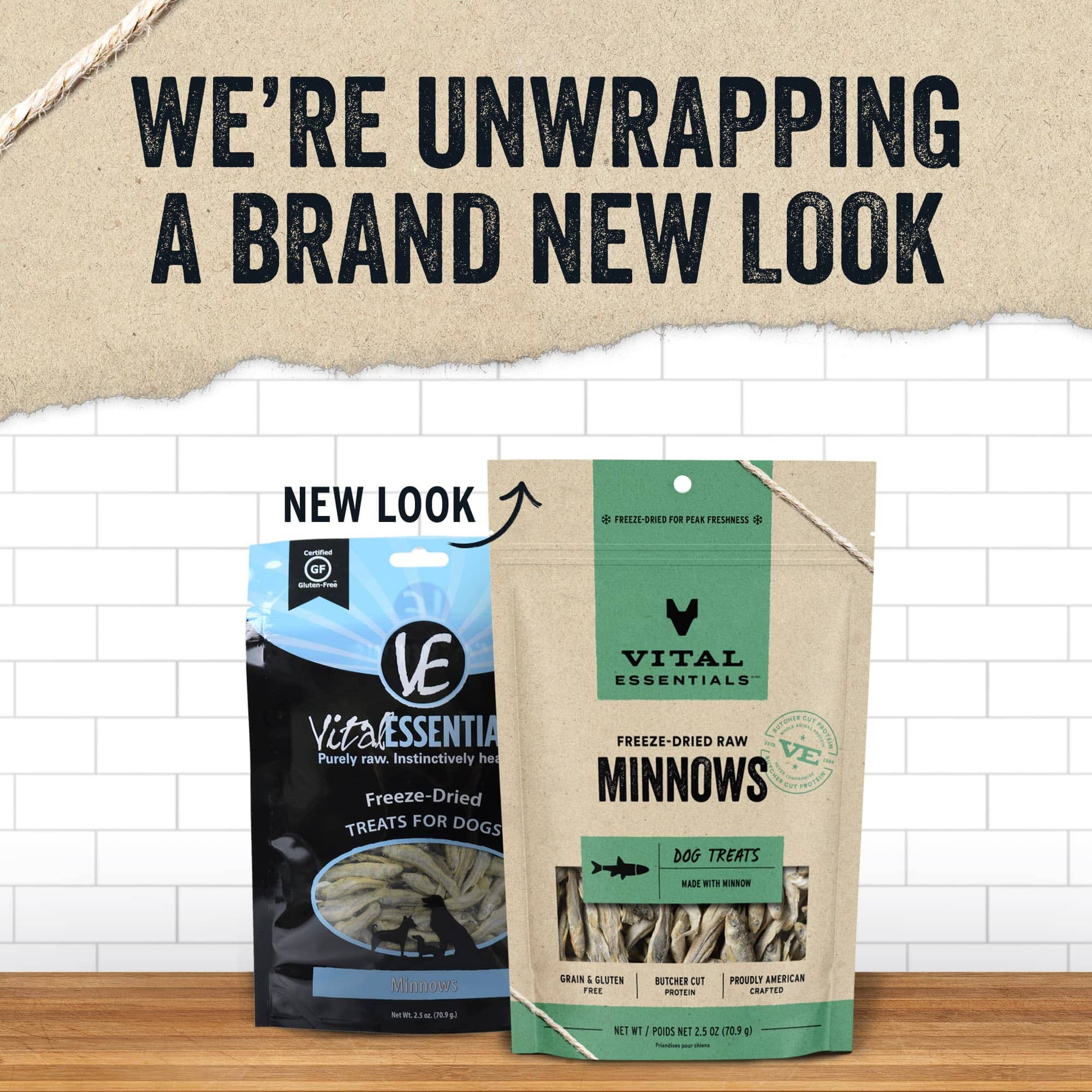 Vital Essential's Grain-Free Minnows Freeze-Dried Dog Treats - 2.5 Oz