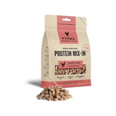 Vital Essential's Grain-Free Protein Mix-in Chicken Mini Nibs Freeze-Dried Dog Food Topper - 6 Oz