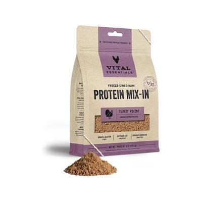 Vital Essential's Grain-Free Protein Mix-in Freeze-Dried Ground Dog Food Topper or Mixer - 6 Oz