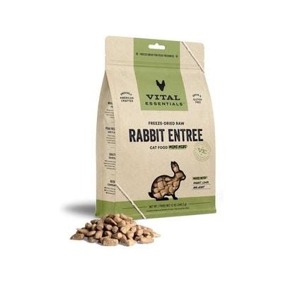 Vital Essential's Grain-Free Rabbit Entrée Mini Nibs Freeze-Dried Cat Food - 12 Oz