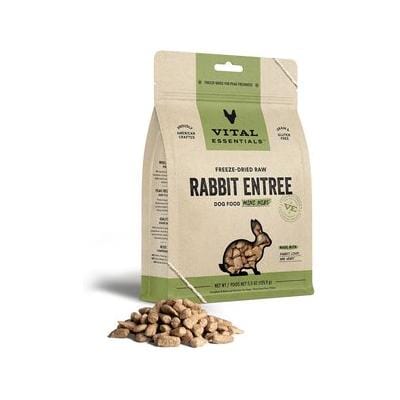 Vital Essential's Grain-Free Rabbit Entrée Mini Nibs Freeze-Dried Dog Food - 5.5 Oz