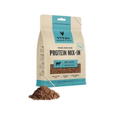 Vital Essential's Grain-Free Raw Mix-In Protein Freeze-Dried Ground Dog Food Topper or Mixer - 6 Oz
