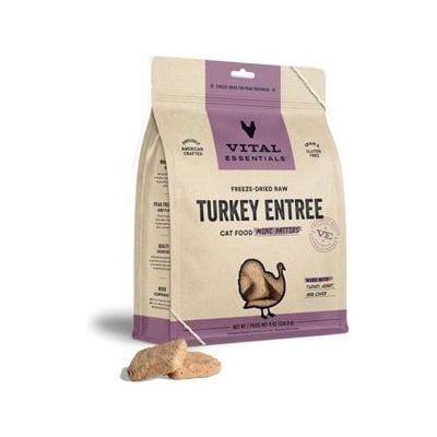 Vital Essential's Grain-Free Turkey Entrée Mini Patties Freeze-Dried Cat Food - 8 Oz