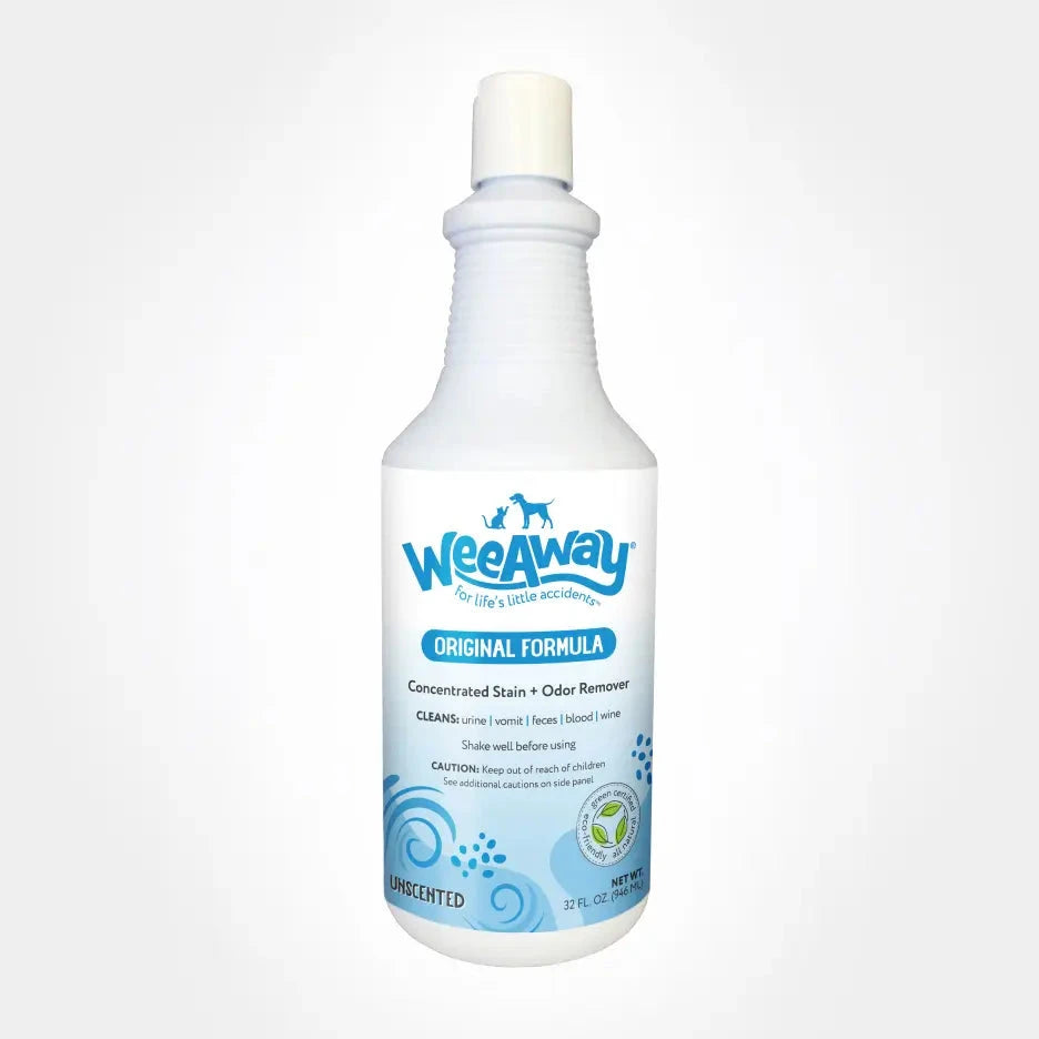Wee Away Unscented Quarts Cat and Dog Stain and Odor Eliminator - 32 oz Bottle