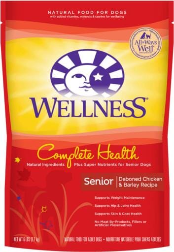 Wellness Complete Health Chicken and Barley Senior Adult Dry Dog Food - 5 Lbs