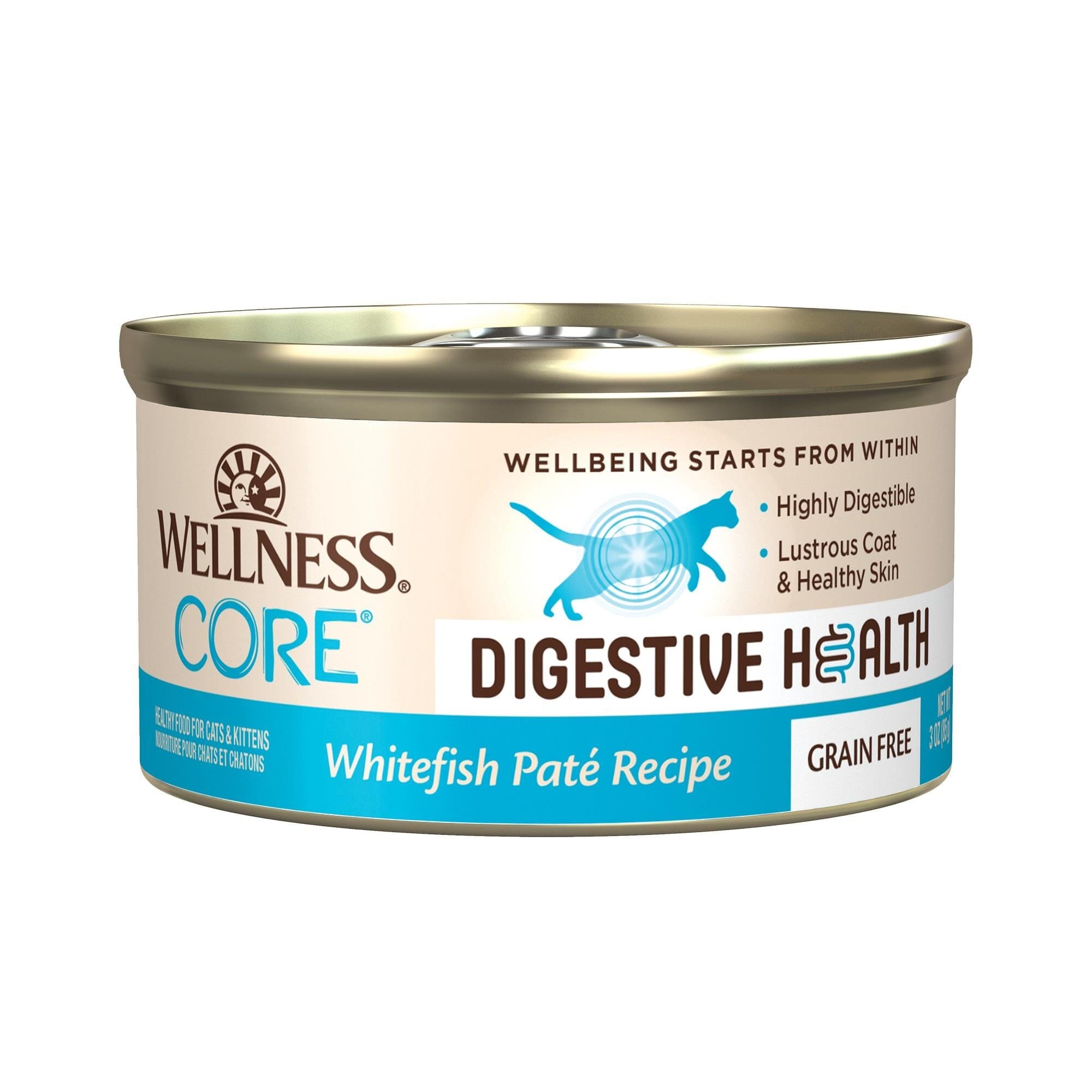Wellness Core Digestive Health Whitefish Pate Recipe Canned Cat Food