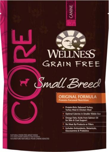 Wellness CORE Grain Free Natural Small Breed Health Turkey and Chicken Recipe Dry Dog Food
