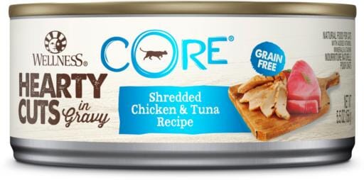Wellness CORE Natural Grain Free Hearty Cuts Chicken and Tuna Canned Cat Food