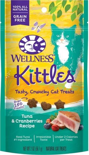 Wellness Kittles Grain-Free Tuna and Cranberry Crunchy Cat Treats - 2 Oz