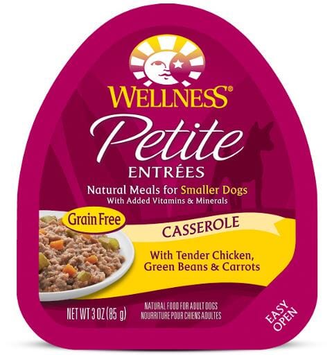 Wellness Petite Entrees Casserole Grain Free Natural Tender Chicken Recipe Wet Dog Food