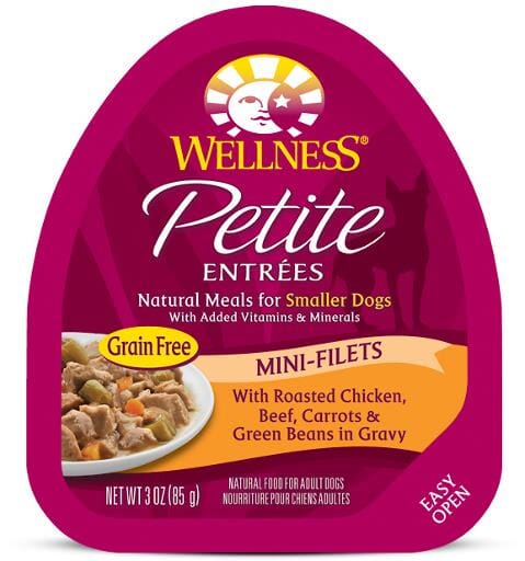 Wellness Petite Entrees Mini-Filets Grain Free Natural Roasted Chicken and Beef Recipe Wet Dog Food