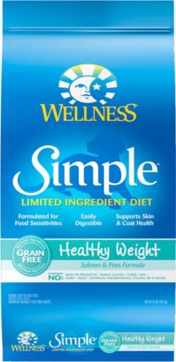 Wellness Simple Healthy Weight Limited Ingredient Diet Grain-Free Salmon and Peas Adult Dry Dog Food - 24 Lbs