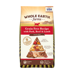 Whole Earth Farms Grain-Free Beef and Lamb Dry Dog Food - 25 Lbs