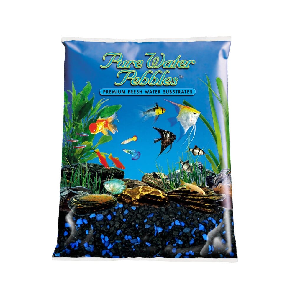 World Wide Imports Pure Water Pebbles for Freshwater Aquarium - White Rose - 5 Lbs - Case of 6