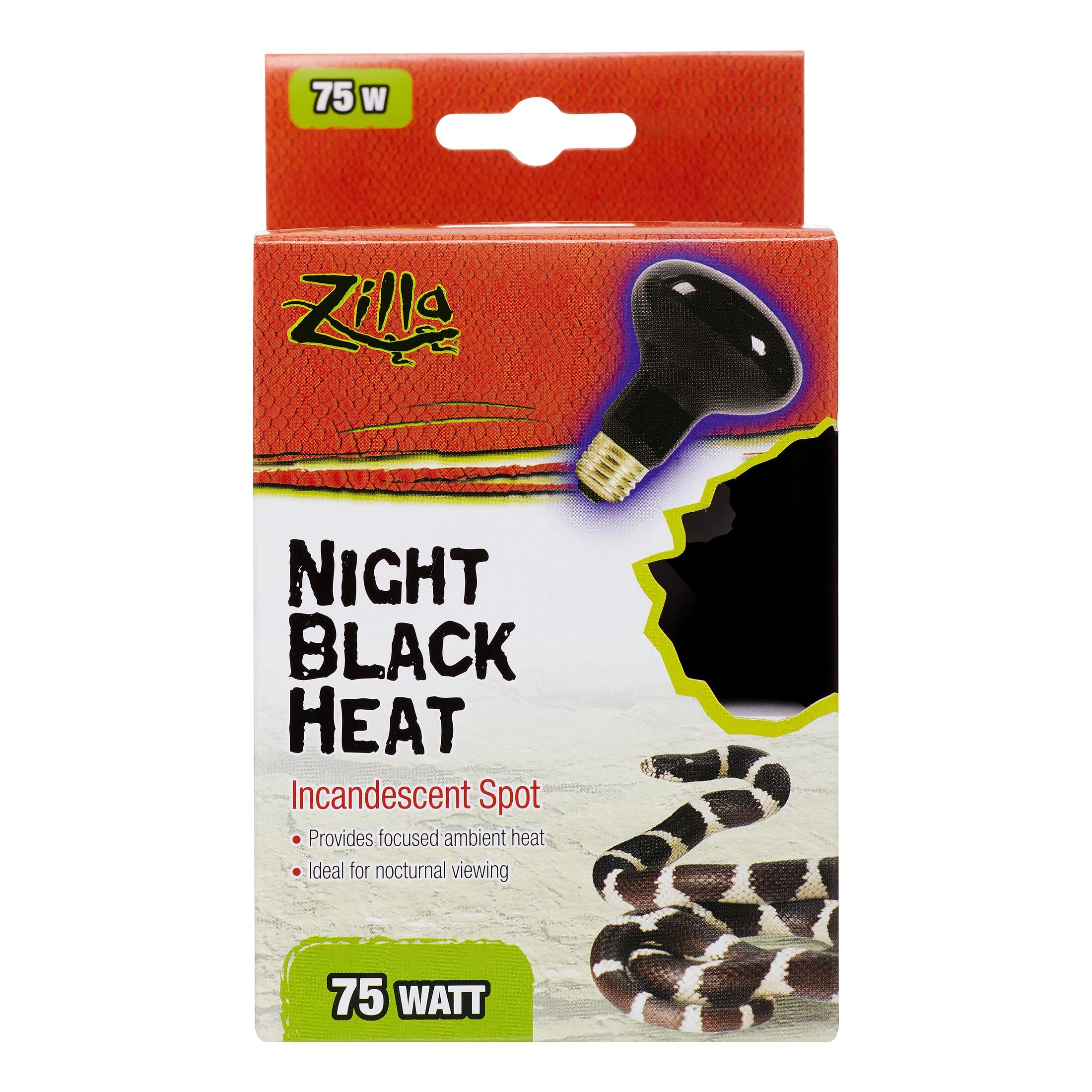 Zilla Incandescent Night Black Heat Spot - 75 W