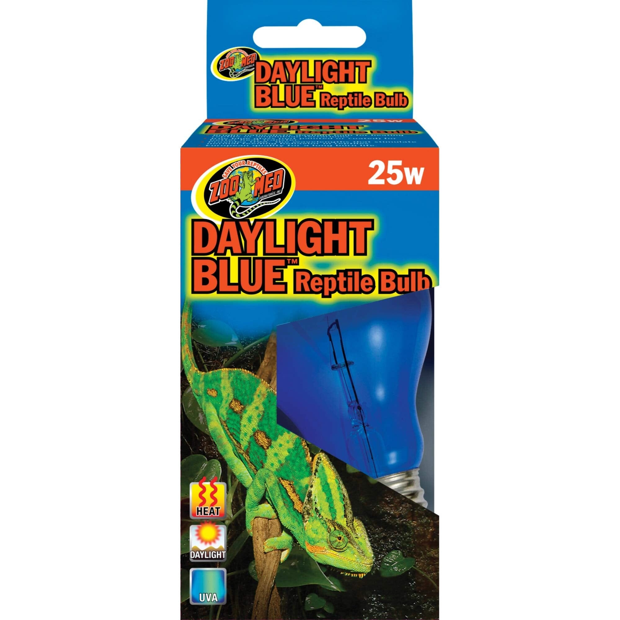Zoo Med Laboratories Daylight Blue™ 25 Watt Reptile Bulb Blue Color