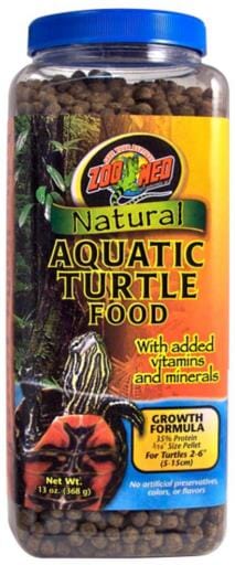 Zoo Med Laboratories Growth Formula Natural Aquatic Turtle Food - 12 Oz