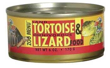 Zoo Med Laboratories Land Tortoise and Omnivorous Lizard Freeze-Dried Canned Reptile Food - 6 Oz